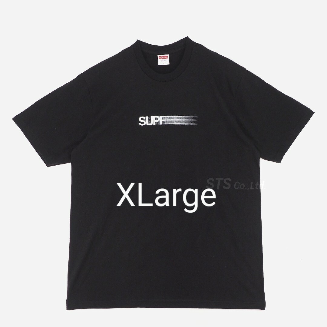 2023SS Supreme Motion Logo Tee 黒 XLTシャツ/カットソー(半袖/袖なし)