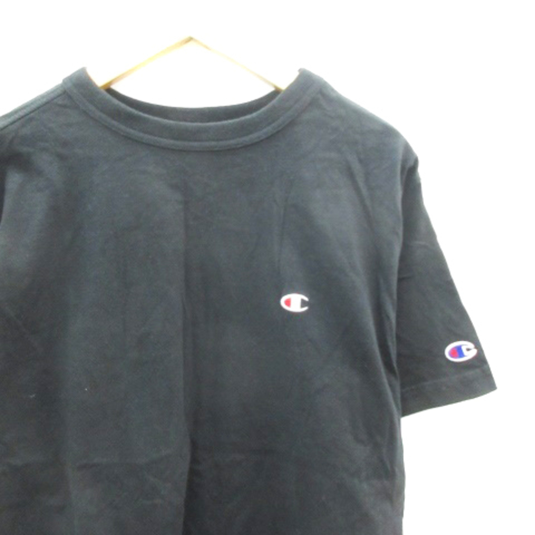 Champion(チャンピオン)のチャンピオン Tシャツ カットソー 半袖 クルーネック 刺繍 S ブラック 黒 メンズのトップス(Tシャツ/カットソー(半袖/袖なし))の商品写真