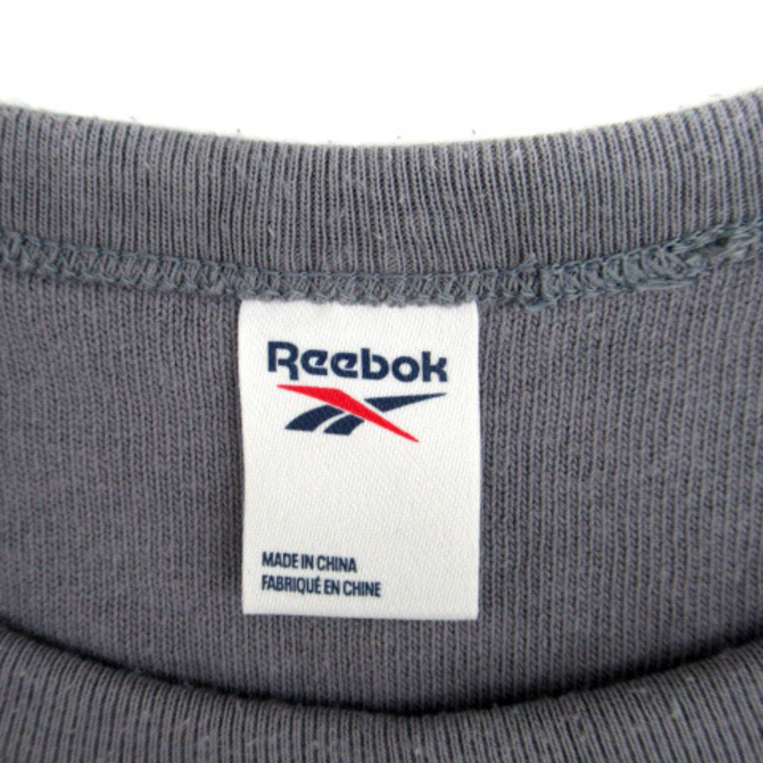 Reebok(リーボック)のリーボック Reebok Tシャツ カットソー 半袖 ロゴ刺繍 M ブルーグレー メンズのトップス(Tシャツ/カットソー(半袖/袖なし))の商品写真