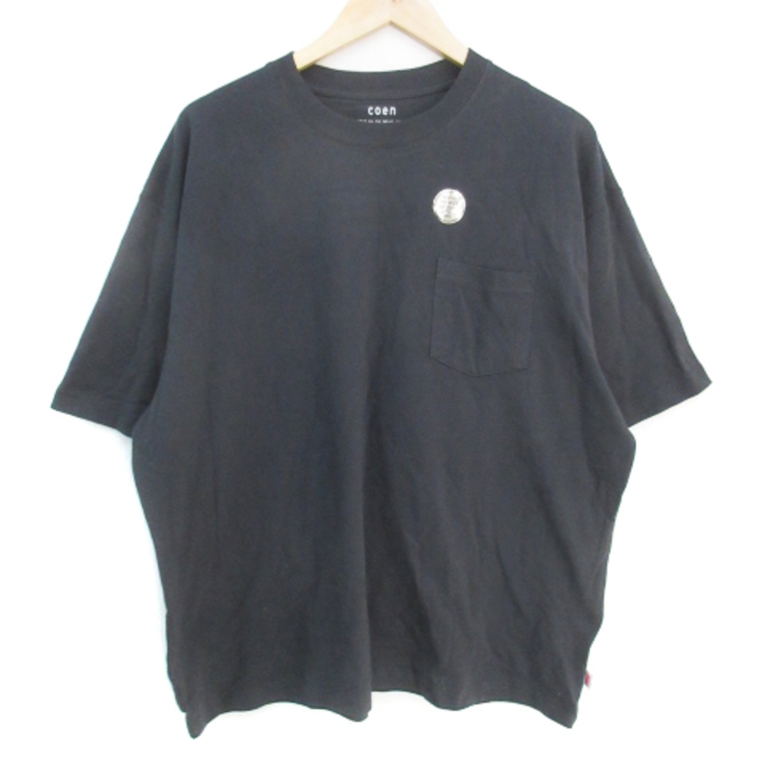 coen(コーエン)のコーエン Tシャツ カットソー 半袖 クルーネック 無地 大きいサイズ XL 黒 メンズのトップス(Tシャツ/カットソー(半袖/袖なし))の商品写真