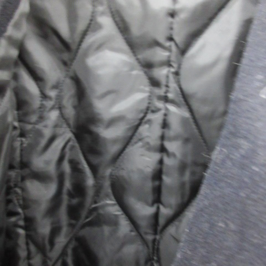 ikka(イッカ)のイッカ ステンカラーコート ミドル丈 ジップアップ ウール XL ネイビー メンズのジャケット/アウター(ステンカラーコート)の商品写真