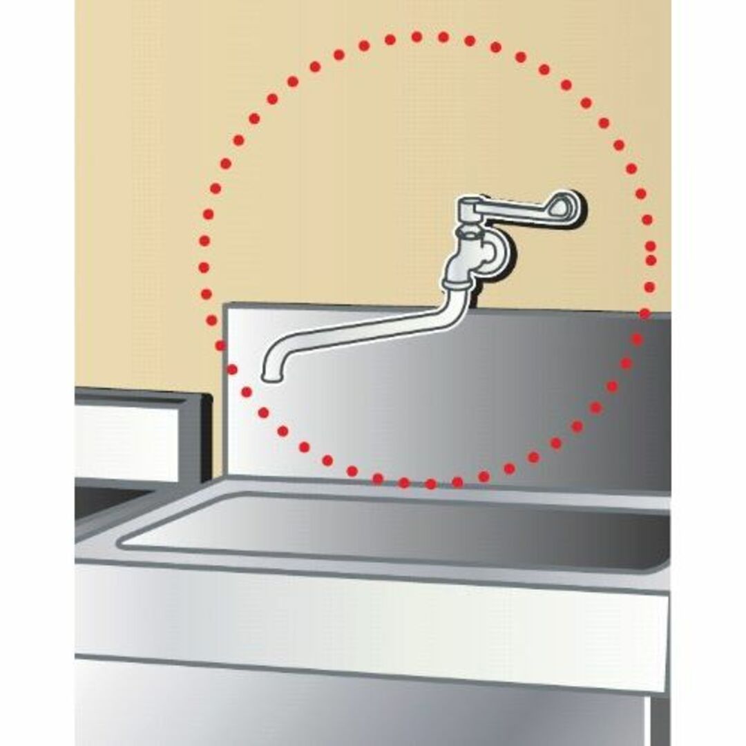 SANEI 厨房用水栓 レバーハンドル・90度開閉 内地・寒冷地共用 A5310