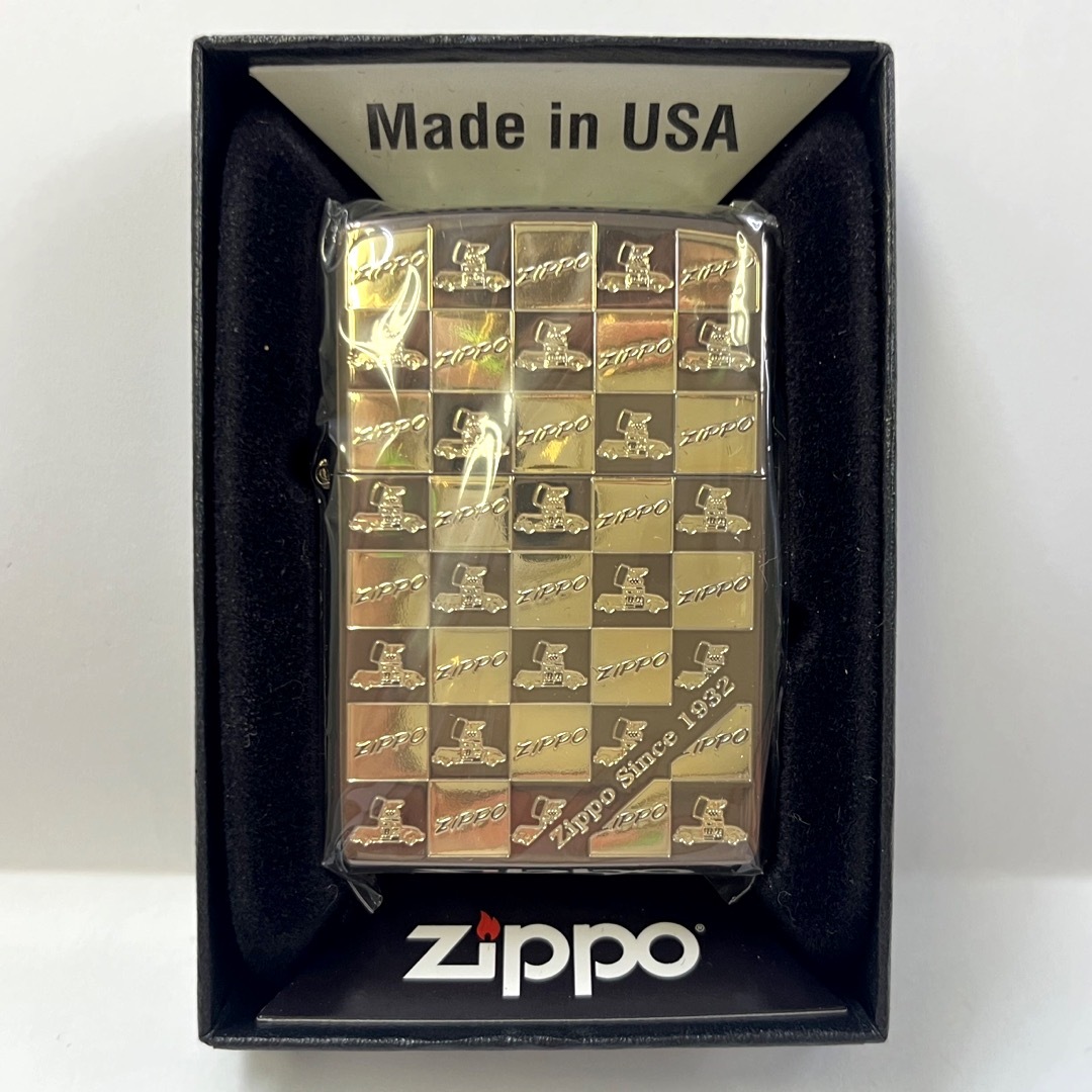 zippo car gold