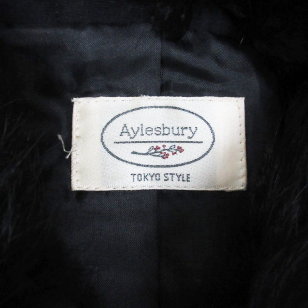 Aylesbury(アリスバーリー)のアリスバーリー ステンカラージャケット ラビットファー ジップアップ F 黒 レディースのジャケット/アウター(その他)の商品写真