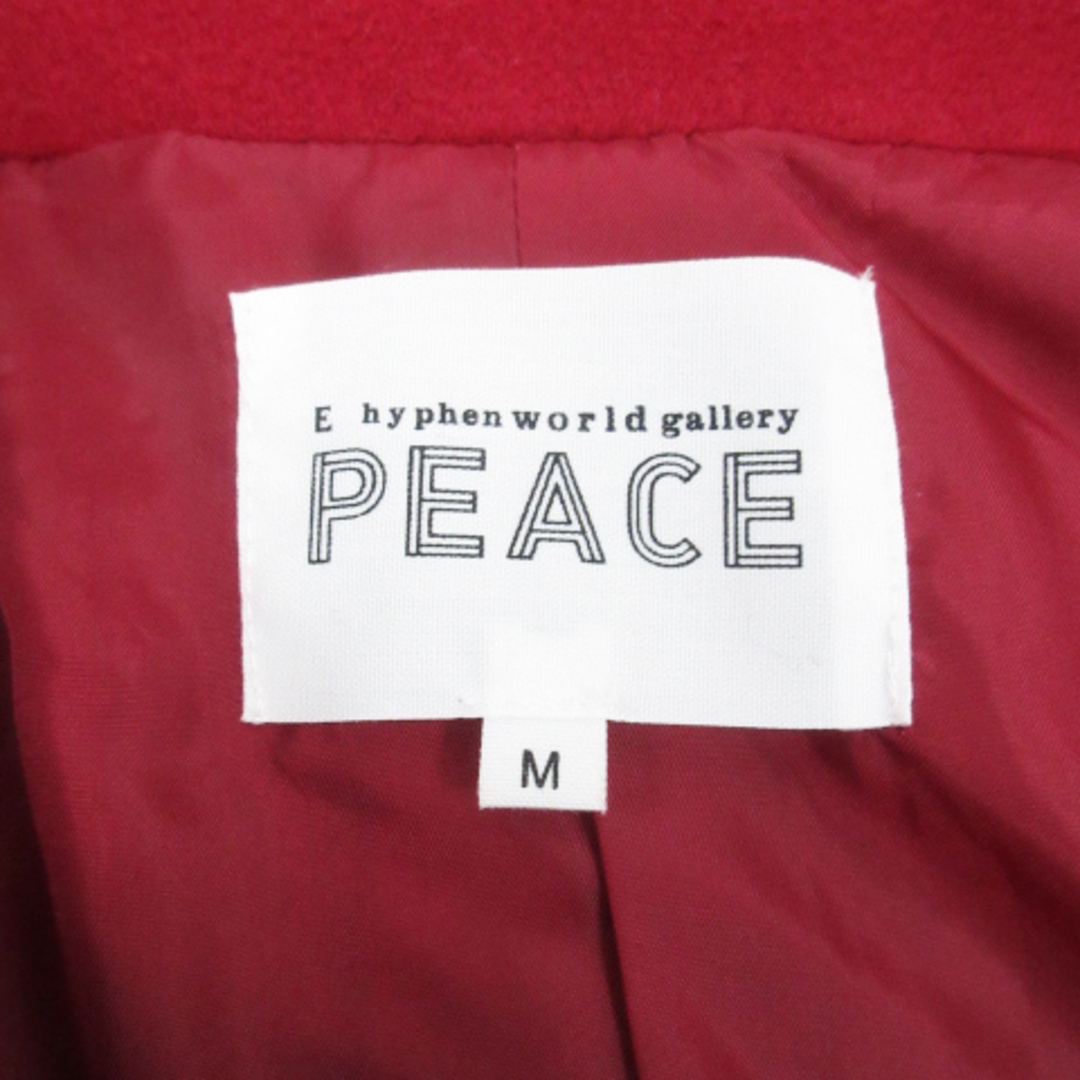 E hyphen world gallery(イーハイフンワールドギャラリー)のイーハイフンワールドギャラリー チェスターコート ロング シングルボタン M 赤 レディースのジャケット/アウター(その他)の商品写真