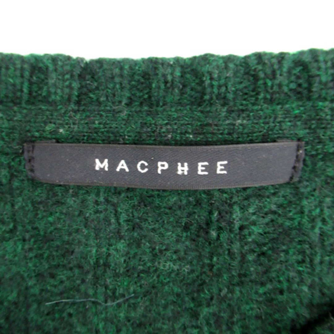 MACPHEE(マカフィー)のマカフィー トゥモローランド ニット セーター ケーブル編み S モスグリーン レディースのトップス(ニット/セーター)の商品写真