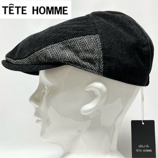 テットオム(TETE HOMME)の【新品】TETE HOMMEテットオム 定価1.1万 大人シック秋冬ハンチング(ハンチング/ベレー帽)