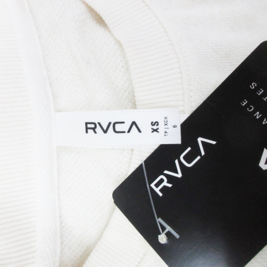 RVCA(ルーカ)のルーカ トレーナー カットソー 長袖 クルーネック プリント XS 白 グレー レディースのトップス(トレーナー/スウェット)の商品写真