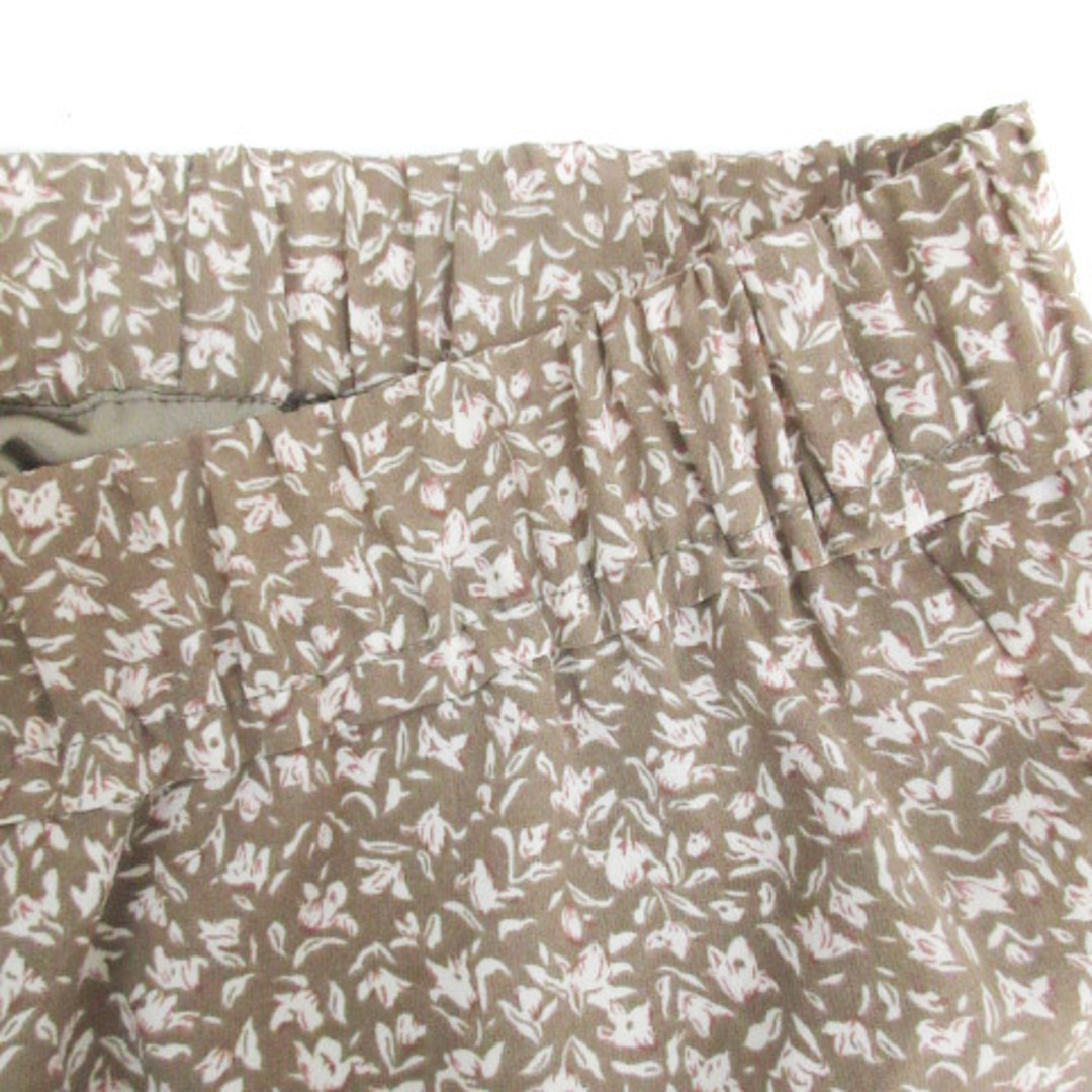 Bou Jeloud(ブージュルード)のブージュルード フレアスカート プリーツスカート ロング 花柄 F ベージュ 白 レディースのスカート(ロングスカート)の商品写真