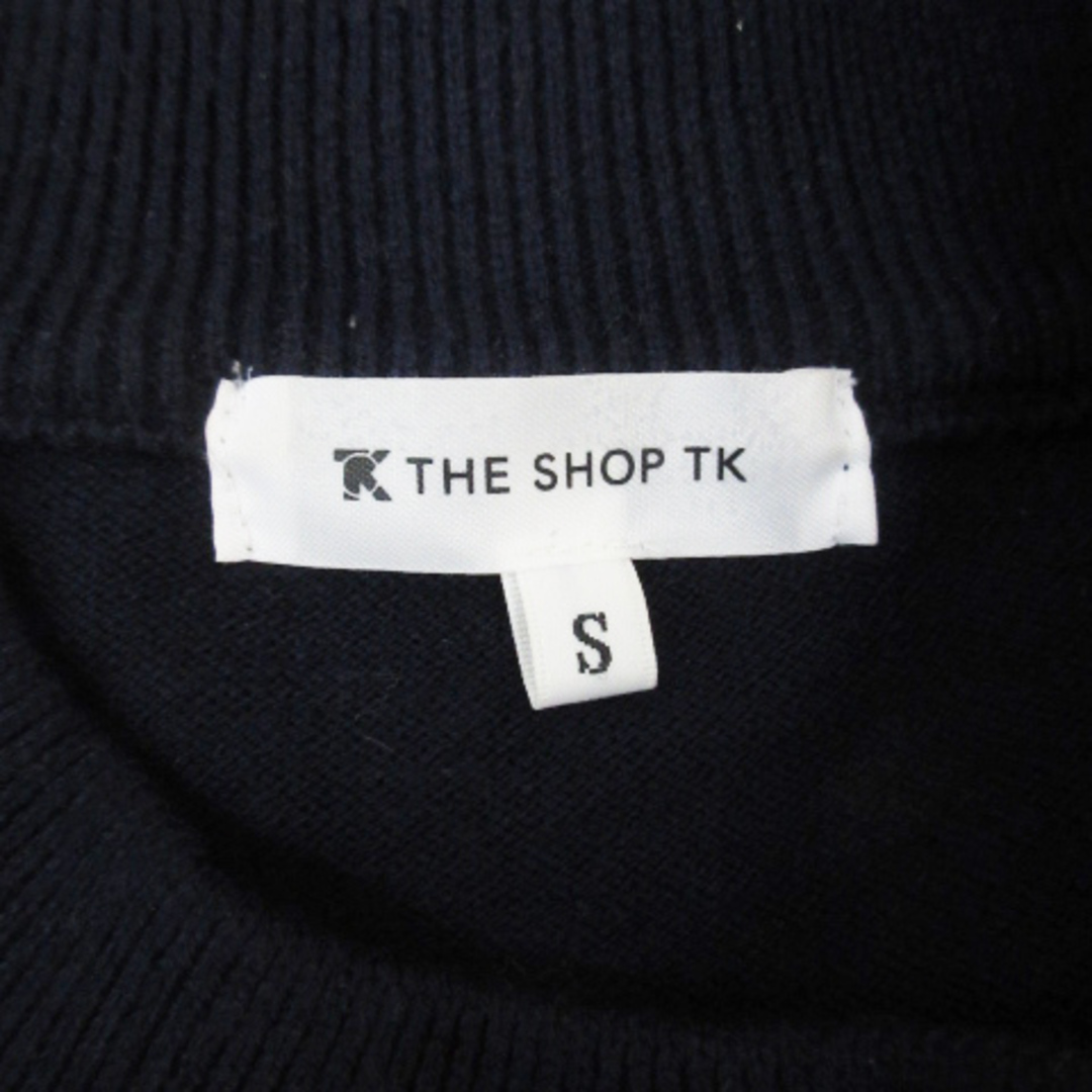 THE SHOP TK(ザショップティーケー)のザショップティーケー ニット セーター 長袖 クルーネック 無地 S 紺 メンズのトップス(ニット/セーター)の商品写真