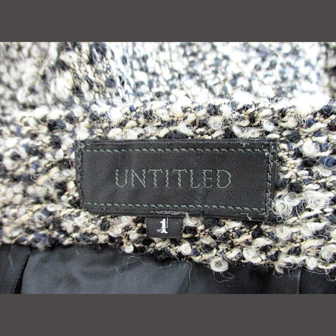UNTITLED(アンタイトル)のアンタイトル パンツ ショートパンツ リングツイード ベージュ ブラック 1  レディースのパンツ(ショートパンツ)の商品写真