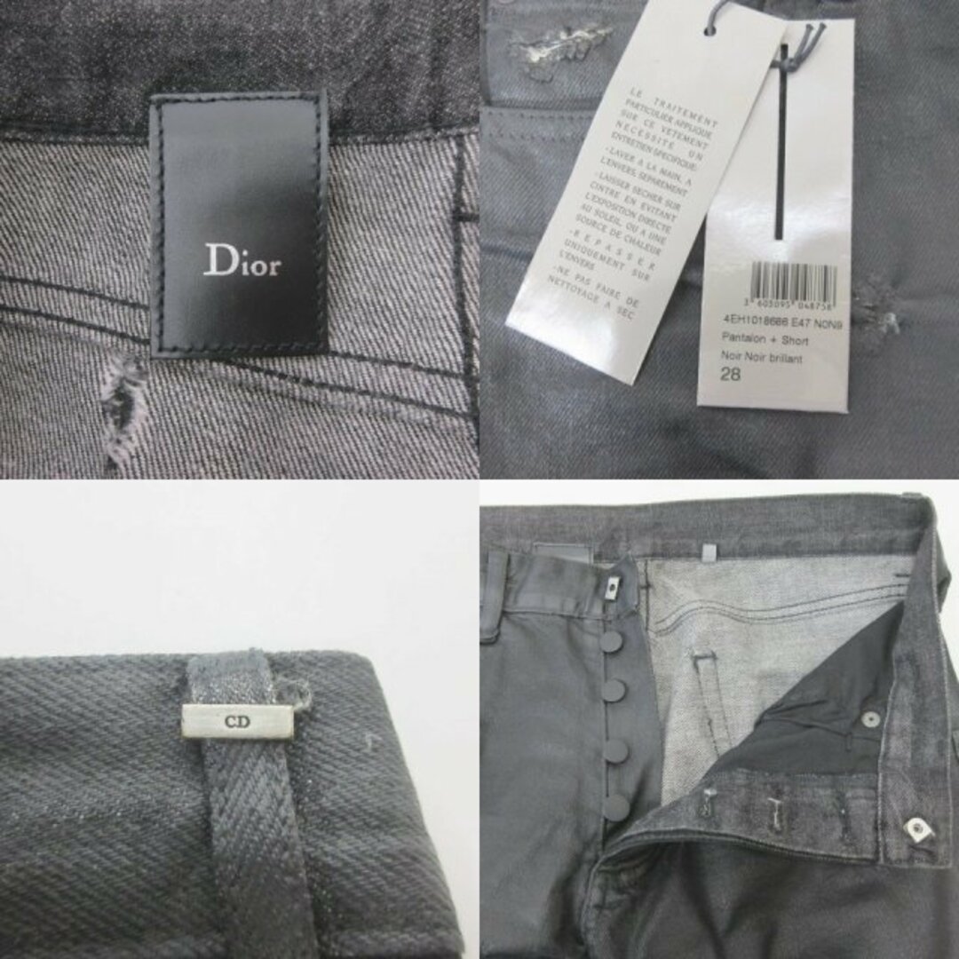 美品 タグ付き 04ss Dior homme デストロイデニム