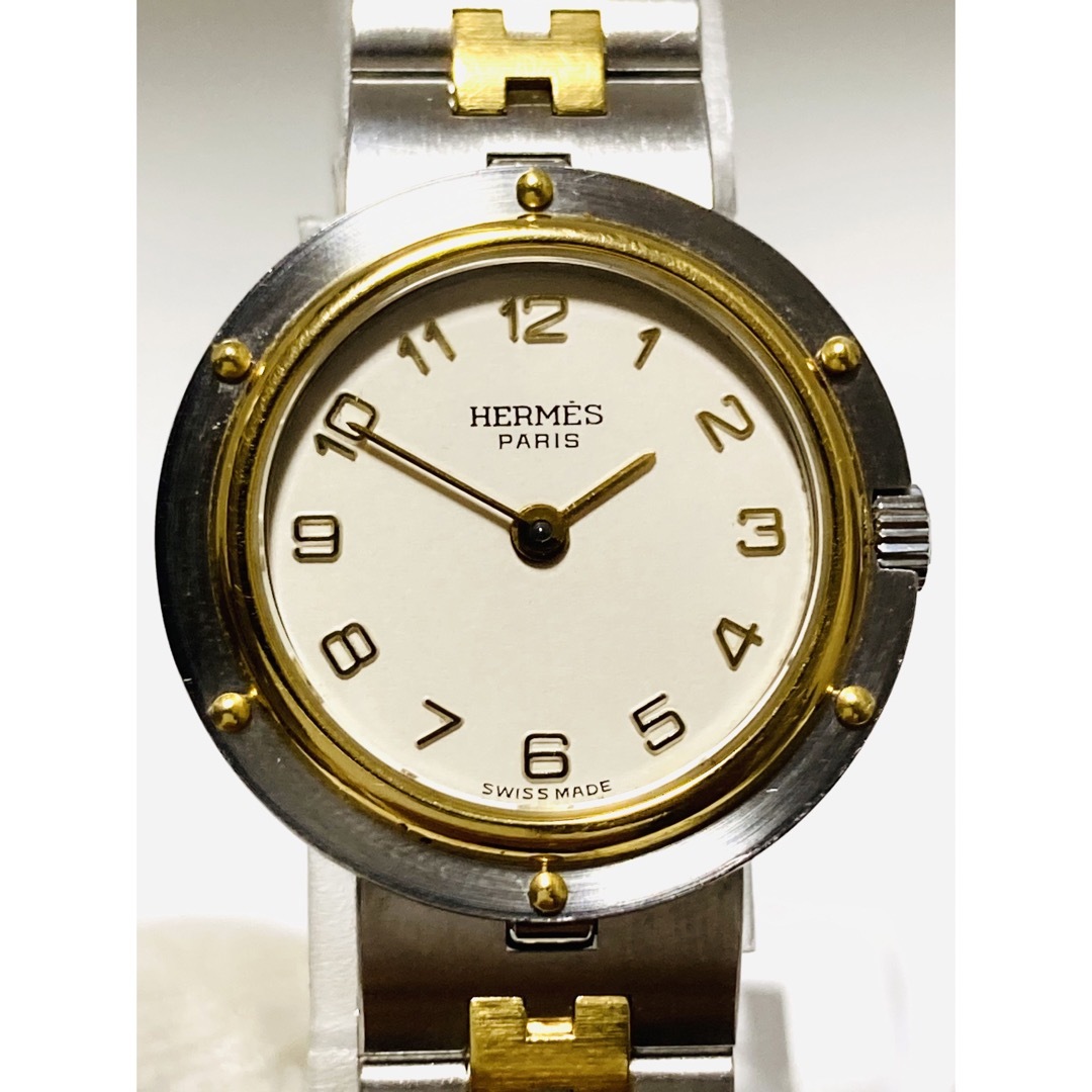 Hermes(エルメス)の美品！　HERMES エルメスクリッパー　電池新品　レディース腕時計 レディースのファッション小物(腕時計)の商品写真