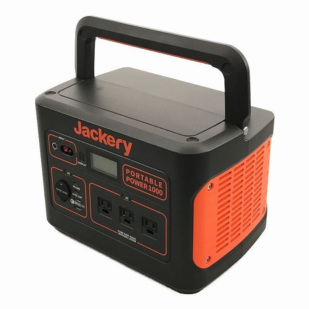 ☆未使用品☆ Jackery ジャクリ ポータブル電源 PTB101 Black+orange Portable Power1000 1002Wh/1000W 80699 自動車/バイクのバイク(工具)の商品写真