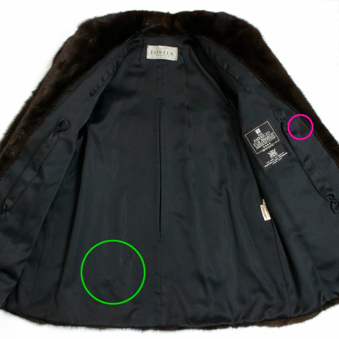【全額返金保証・送料無料】フォスターのコート・正規品・美品・ミンクファー・高級 2