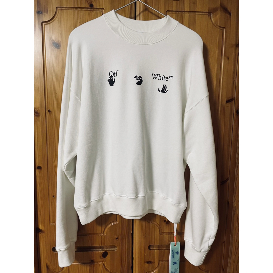 OFF-WHITE - 【送料無料】オフホワイト トレーナー 白の通販 by Leo's