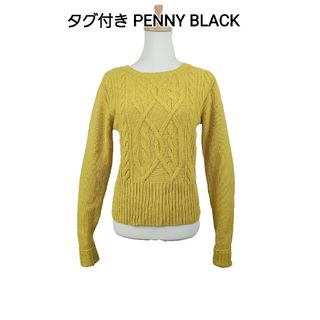 ペニーブラック(PENNY BLACK)のタグ付き penny black チェーン編みニット(ニット/セーター)