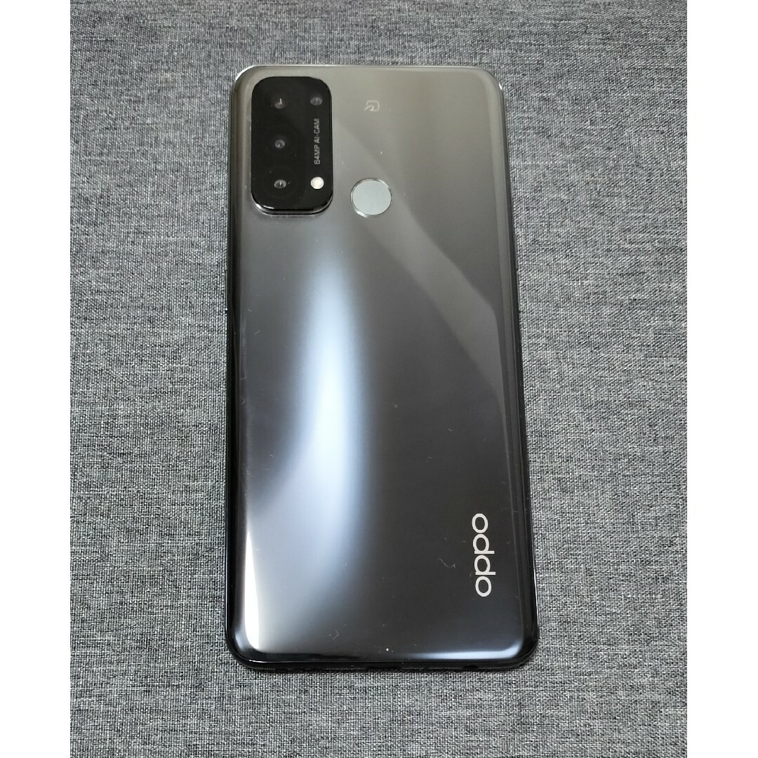 美品】OPPO Reno5a□シルバーブラック□6.5インチ メモリー6GB 美品】OPPO Reno5a□シルバーブラック□6.5インチ メモリー6GB