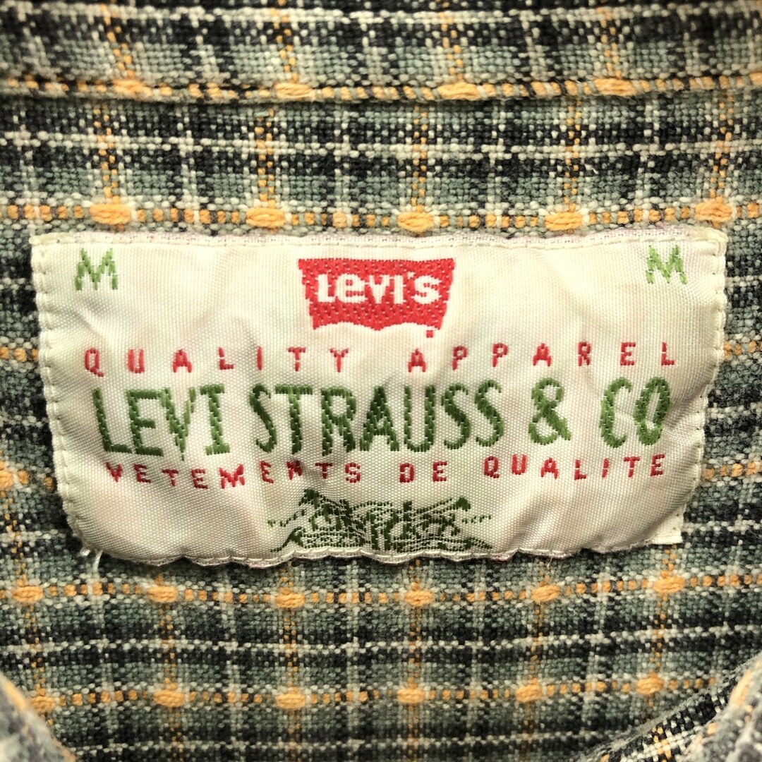 Levi's(リーバイス)の古着 90年代 リーバイス Levi's LEVI STRAUSS & CO. 長袖 ライトネルチェックシャツ メンズL ヴィンテージ /eaa384900 メンズのトップス(シャツ)の商品写真