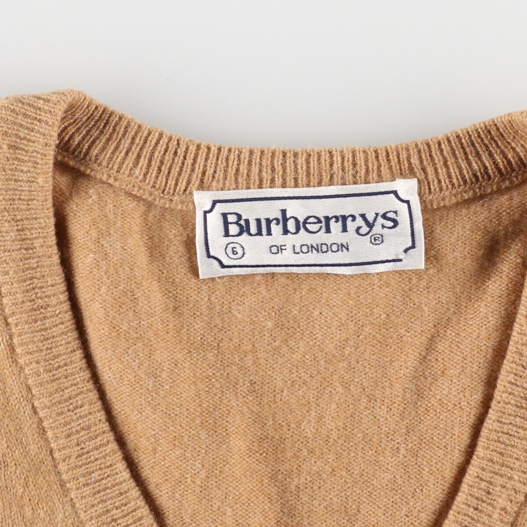 BURBERRY(バーバリー)の古着 80年代 バーバリー Burberry's LONDON Vネック ウールニットセーター メンズXL ヴィンテージ /eaa344305 メンズのトップス(ニット/セーター)の商品写真