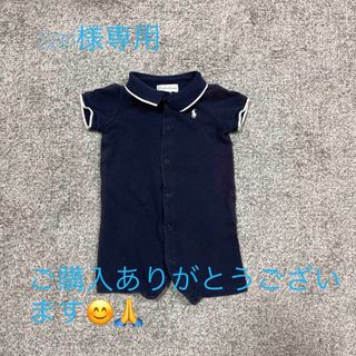 ラルフローレン(Ralph Lauren)の【ラルフローレン】70cmベビーロンパース  コットン100 ポロシャツ　半袖(ロンパース)