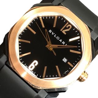 ブルガリ(BVLGARI)の　ブルガリ BVLGARI オクトウルトラネロ BGOP41SG ブラック K18ピンクゴールド PG/SS 自動巻き メンズ 腕時計(その他)