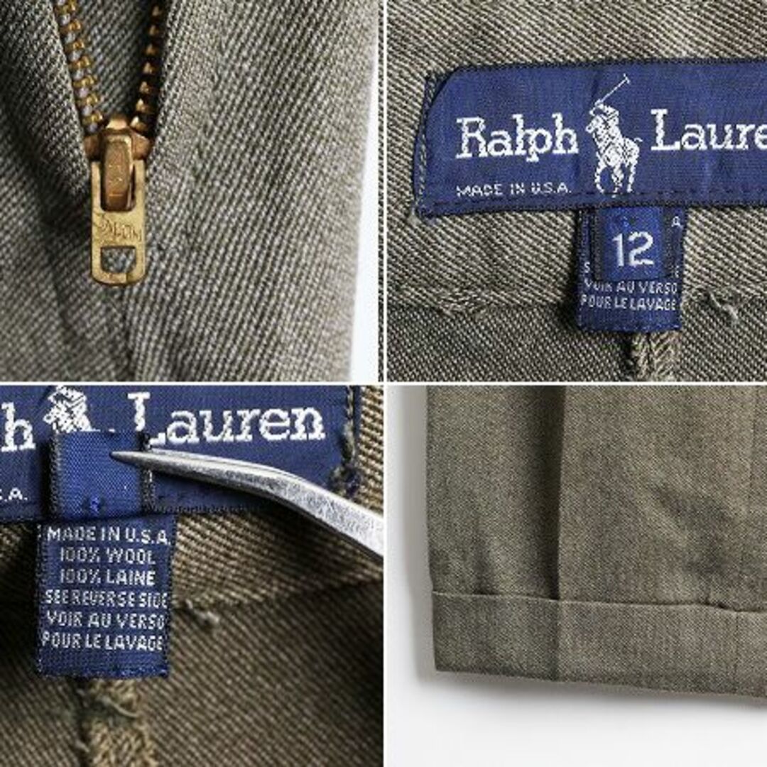 Ralph Lauren(ラルフローレン)の未使用 80s USA製 ラルフローレン サマー ウール ジョッパーズパンツ L レディースのパンツ(その他)の商品写真