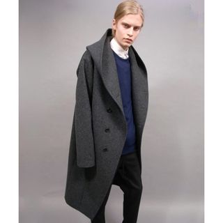 ato LAMB MELTON HOODED COAT