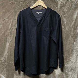 ハバーサック(HAVERSACK)の日本製 美品 HAVERSACK ハバーサック ウールプルオーバーシャツ(シャツ)