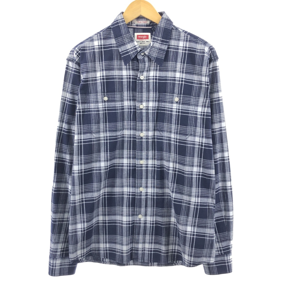 Wrangler(ラングラー)の古着 ラングラー Wrangler 長袖 コットンチェックシャツ メンズXL /eaa384929 メンズのトップス(シャツ)の商品写真