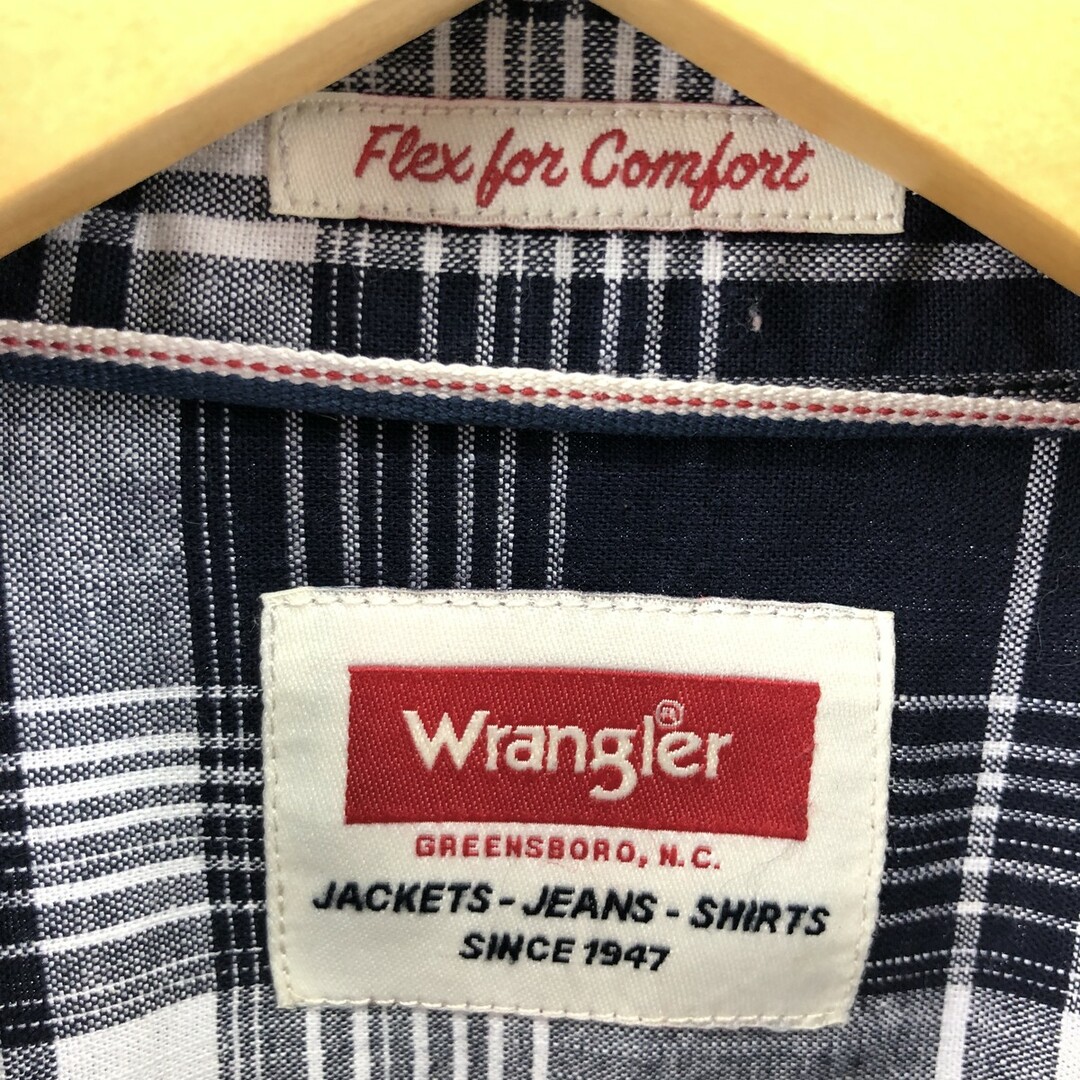 Wrangler(ラングラー)の古着 ラングラー Wrangler 長袖 コットンチェックシャツ メンズXL /eaa384929 メンズのトップス(シャツ)の商品写真