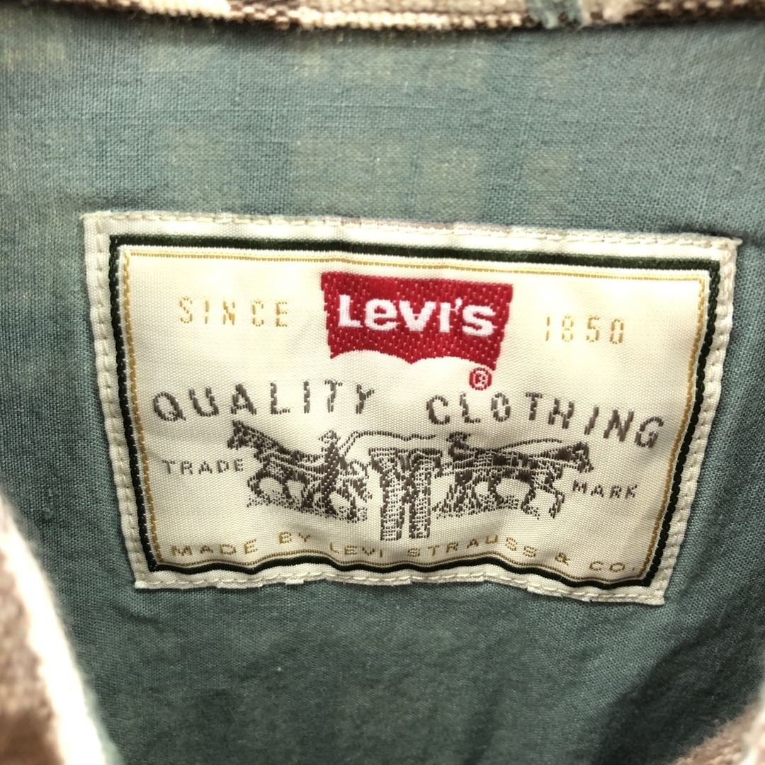 90年代 リーバイス Levi's DRY GOODS 長袖 フランネルチェックシャツ メンズXXL ヴィンテージ /eaa384286