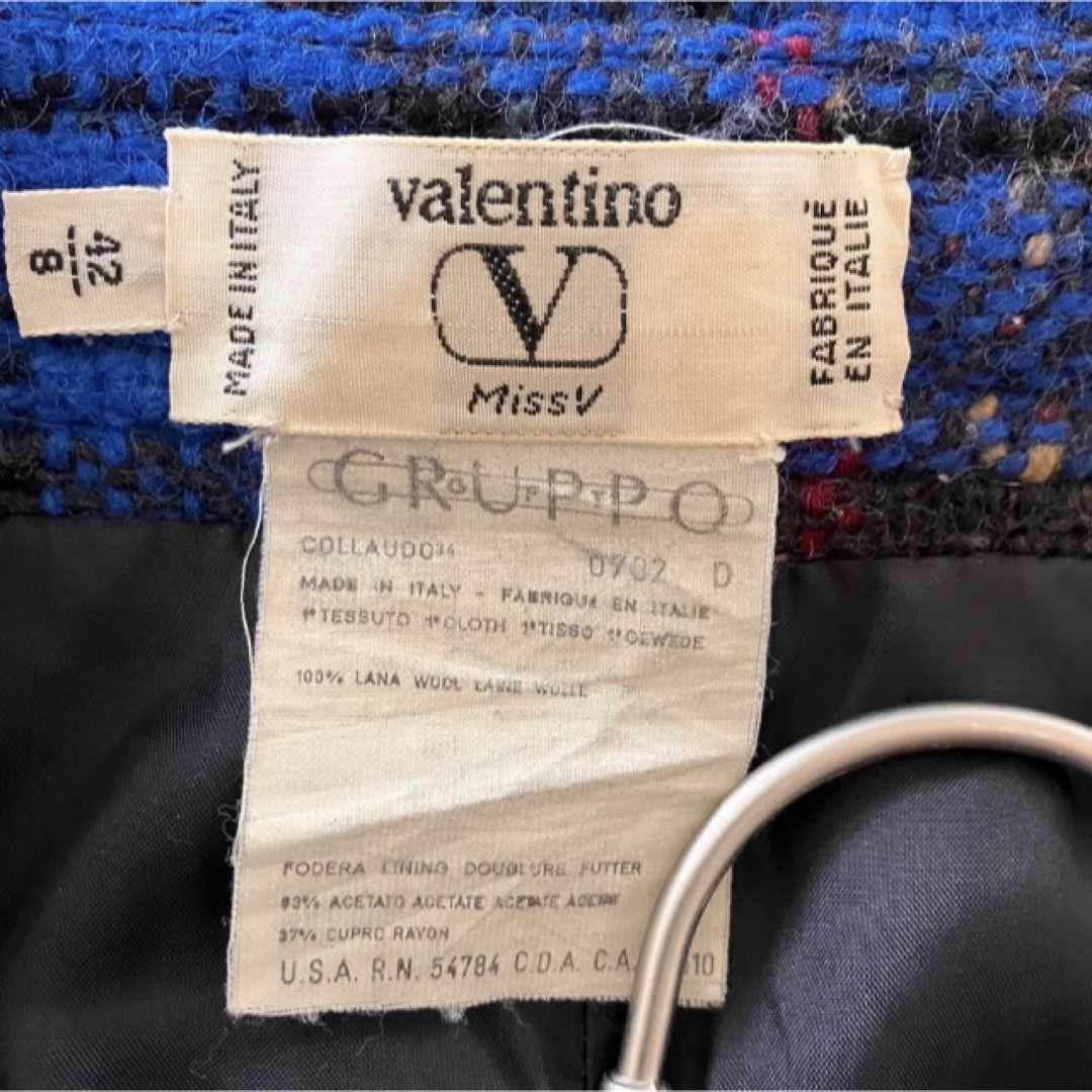 VALENTINO - イタリー製 80s Valentino missV チェックツイード VALENTINO - イタリー製 80s Valentino missV チェックツイード