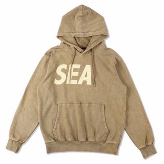 新品 WIND AND SEA パーカー L チョコレート ベージュ