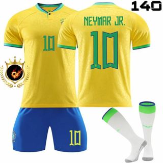 ブラジル代表 ホーム ネイマール 140 黄色⚽子供サッカーユニフォーム キッズ(その他)