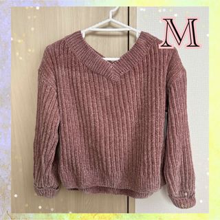 マジェスティックレゴン(MAJESTIC LEGON)のニット　セーター　ピンク　シンプル　かわいい　マジェスティックレゴン　韓国服(ニット/セーター)