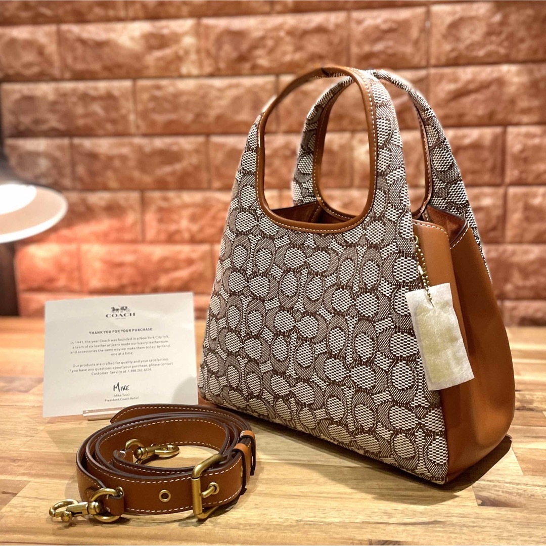 【新作】COACH ラナ ショルダーバッグ23 シグネチャージャガード