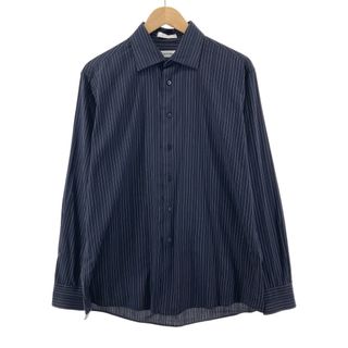 カルバンクライン(Calvin Klein)の古着 カルバンクライン Calvin klein 長袖 コットンストライプシャツ メンズL /eaa385038(シャツ)