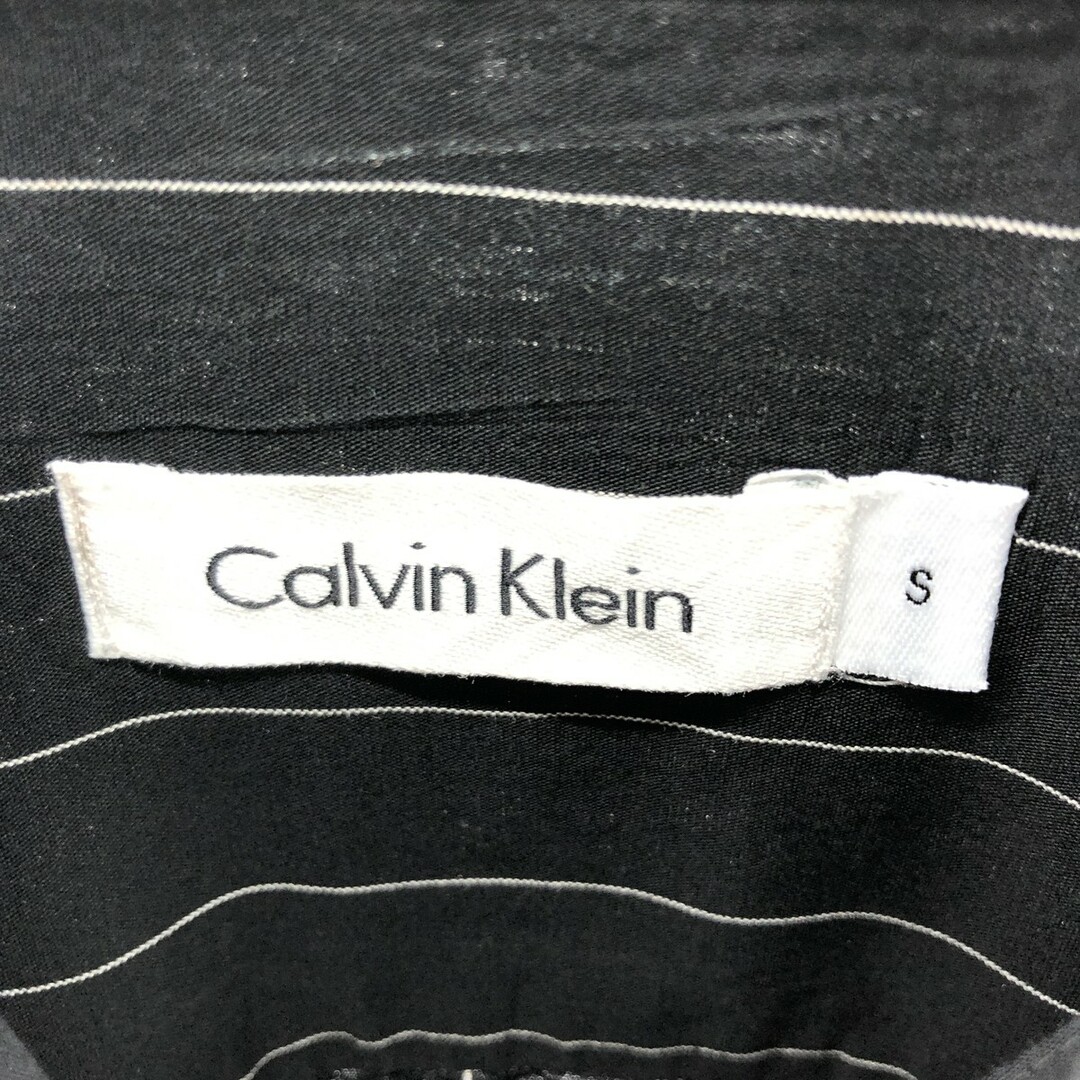 カルバンクライン Calvin klein 長袖 コットンストライプシャツ メンズM /eaa385039