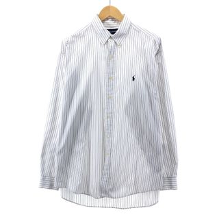 ラルフローレン(Ralph Lauren)の古着 ラルフローレン Ralph Lauren BLAKE 長袖 ボタンダウンストライプシャツ メンズXL /eaa384915(シャツ)