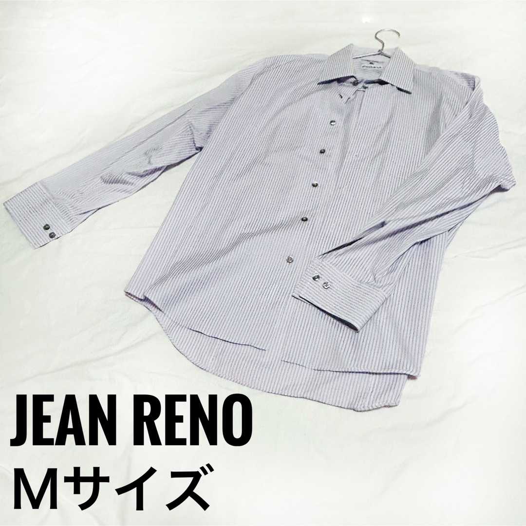 AOKI(アオキ)の【JEAN RENO】メンズ ワイシャツ Ｍ ストライプ 綿100% アオキ メンズのトップス(シャツ)の商品写真