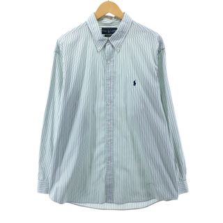 ラルフローレン(Ralph Lauren)の古着 ラルフローレン Ralph Lauren CUSTOM FIT 長袖 ボタンダウンストライプシャツ メンズXL /eaa384919(シャツ)