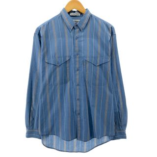 リーバイス(Levi's)の古着 80年代 リーバイス Levi's SI 長袖 ボタンダウンストライプシャツ メンズL ヴィンテージ /eaa385050(シャツ)