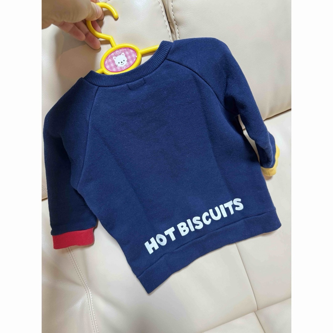 HOT BISCUITS(ホットビスケッツ)のミキハウスホットビスケッツスウェットトレーナー80cm キッズ/ベビー/マタニティのベビー服(~85cm)(トレーナー)の商品写真