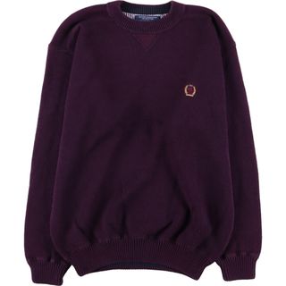 トミーヒルフィガー(TOMMY HILFIGER)の古着 90年代 トミーヒルフィガー TOMMY HILFIGER コットンニットセーター メンズM ヴィンテージ /eaa347247(ニット/セーター)