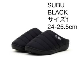 スブ(SUBU)のSUBU スブ　BLACK サイズ1 24-25.5cm(サンダル)