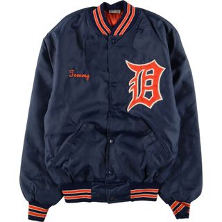 古着 ~80年代 HOWL ATHLETIC APPAREL MLB DETROIT TIGERS デトロイトタイガース ナイロンスタジャン アワードジャケット バーシティジャケット USA製 レディースM ヴィンテージ /eaa383751(スタジャン)