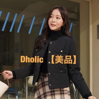 ディーホリック(dholic)のキルティングノーカラー中綿ジャケット dholic(ノーカラージャケット)