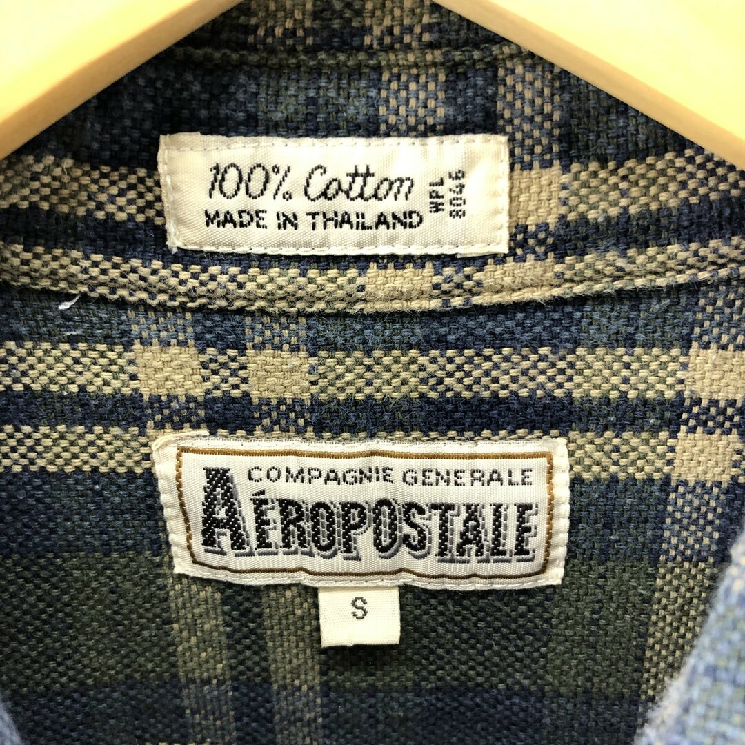 AEROPOSTALE 長袖 ヘビーネルチェックシャツ メンズXL /eaa384548