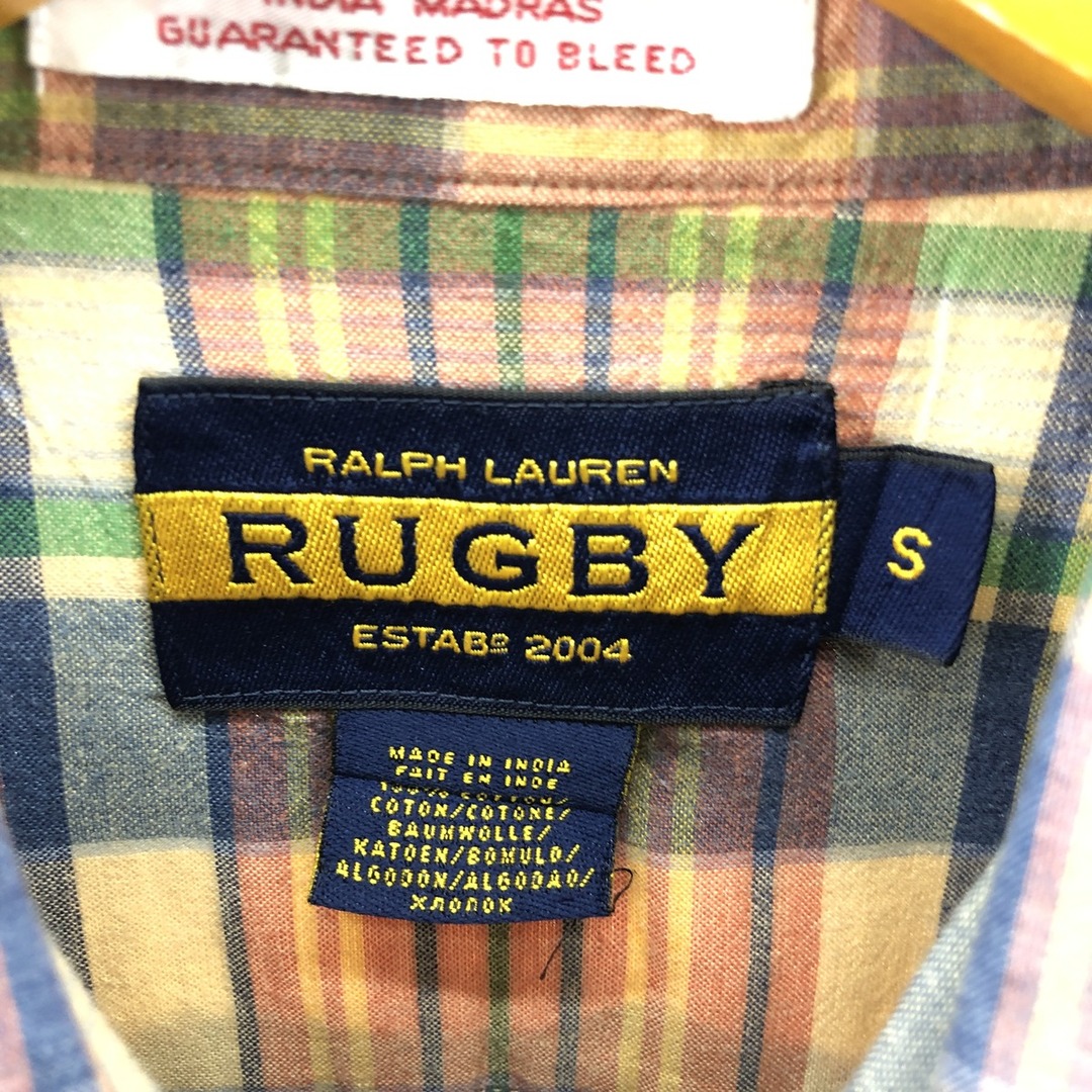 Ralph Lauren(ラルフローレン)の古着 ラルフローレン Ralph Lauren RUGBY ラグビー 長袖 ボタンダウン コットンチェックシャツ メンズM /eaa384568 メンズのトップス(シャツ)の商品写真